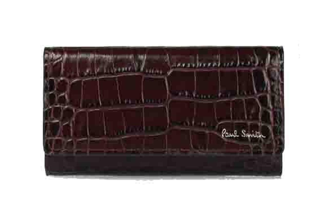 

Ключница Paul Smith с тиснением под крокодила (Бургундия)