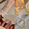 Love Heart Baroque Pearl Bracelet For Women With Vintage Style And Gift For Travel Recipients