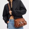 Coach Soft Tabby 26 Logo Snap Grain Leather Shoulder Crossbody Bag Medium Women Bags Silver Polished-Amber CT721-LHBAR