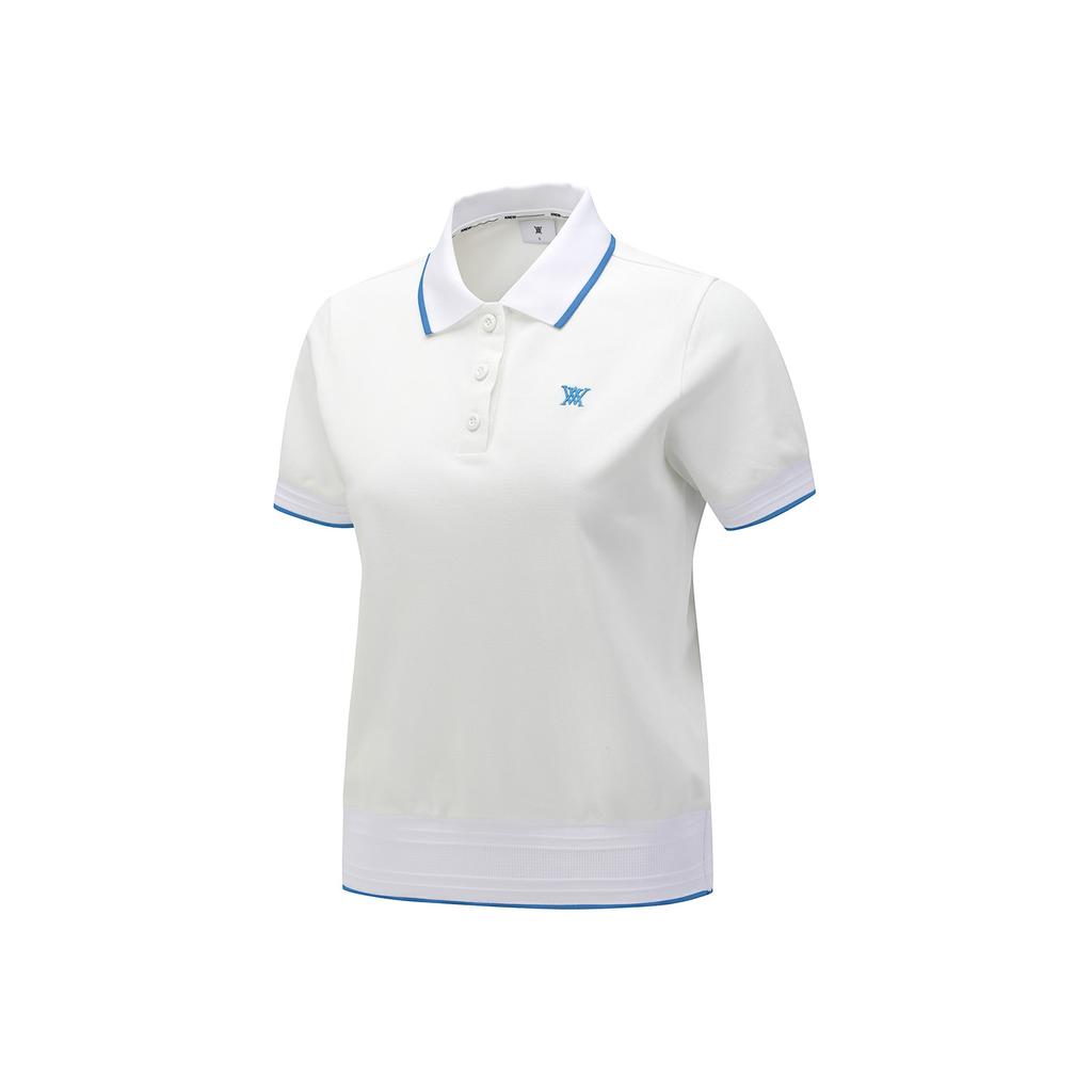 ANEW GOLF Women Rope Logo T-Shirt_Wh