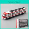 Transit Rail Metro Trains Model Toy Set With Light Sound Effects For Kids Gift