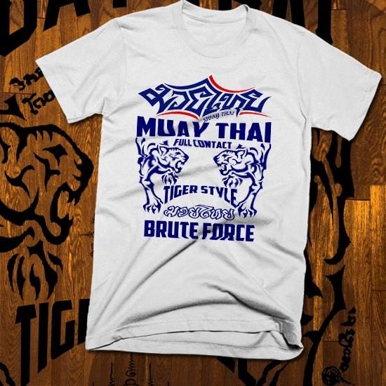 Muay Thai Kickboxer T-Shirt Tiger Style UFC/MMA Thailand Yak Sant Thai Boxer 3XL