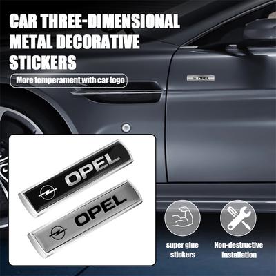 3D Metall Bilmerke Bakre Bagasjerom Sidevindu Karosseri Klistremerke Dekorasjon For Zafira B Corsa Insignia Mokka Regal Biltilbehør