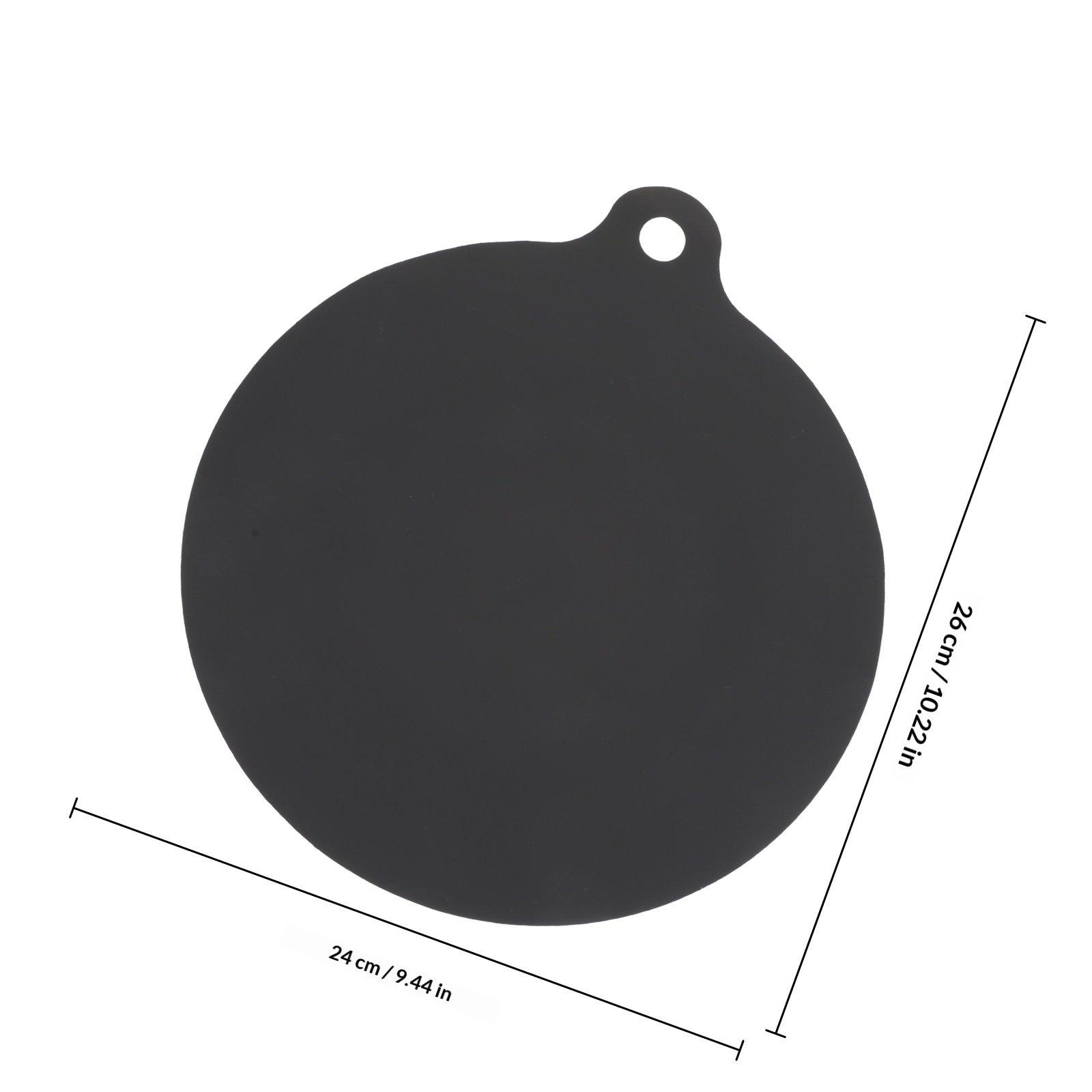 

2 шт. Однотонный силиконовый коврик для столешницы, термостойкий, защита для индукционной плиты, антипригарный, легкое хранение с отверстием для подвешивания 26X24X0.1CM