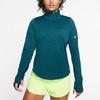 Nike Solid Logo Sports Casual Breathable Long Sleeve T-Shirt Women Tops Green BV3013-347