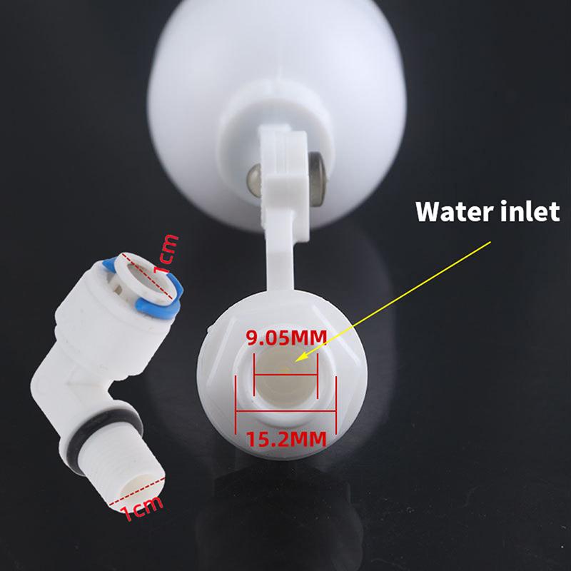 1pc Plastic Float Valve Adjustable Auto Fill Float Ball Valve Water Control Switch Inlet For Water Tower Tank