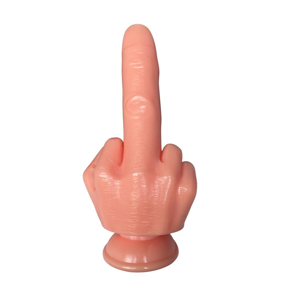 Large Middle Finger Shaped Manual Penis Adult Sex Toys for women Prosthetic Penis