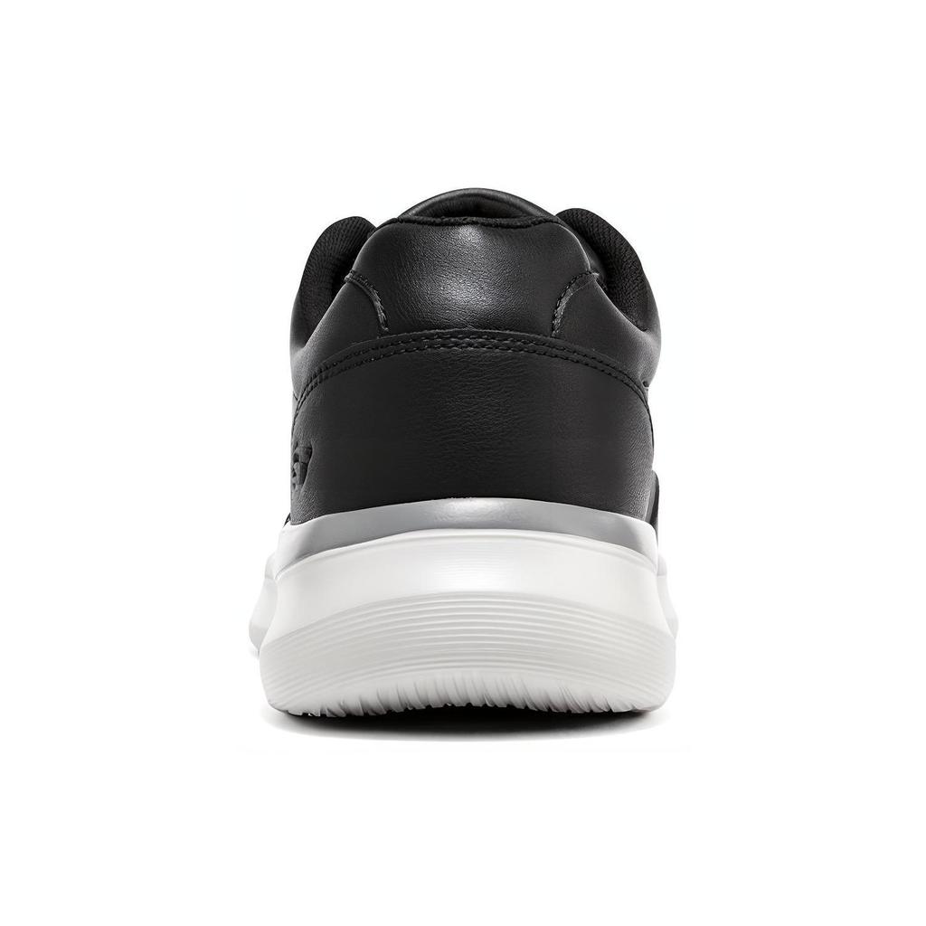 Skechers Delson 2.0 Comfortable Leather Trendy Sports Low-Top Casual Shoes Men Sneakers Black White 210247-BLK