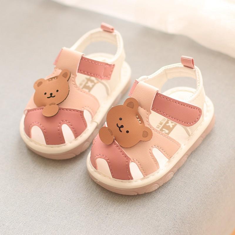 Summer Boy Girl Baby Sandals Kid Barking Shoes Children Sound Will Ring Soft Bottom Walking Shoes Kids Whistling Toddler Sandals