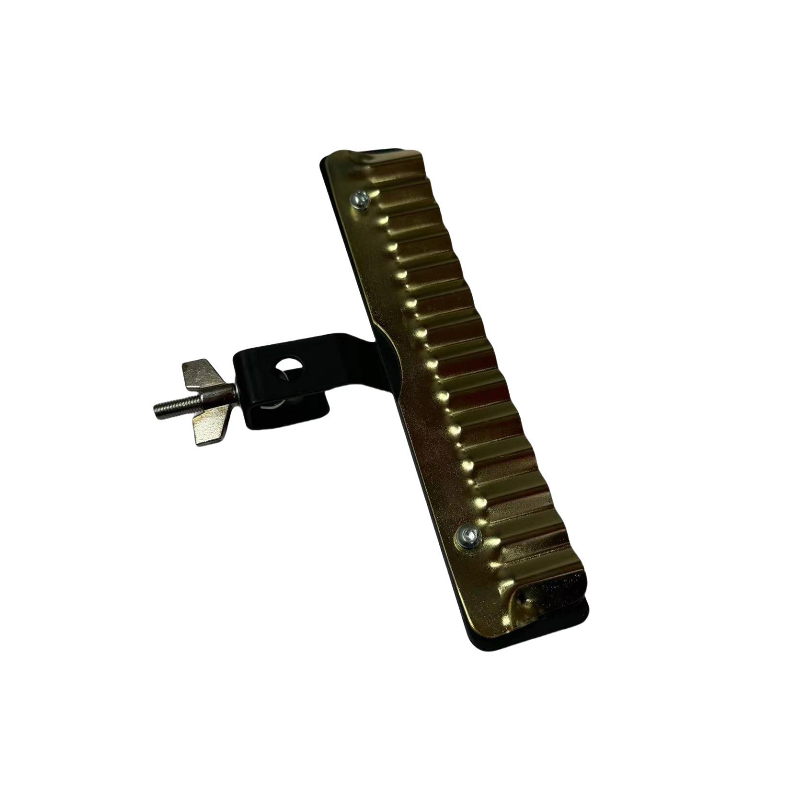 Turbo Cymbal Stand Drum Set with Wavy Scraper for Layered Striking and Scraping Sound Effects - Percussion Instrument Accessory