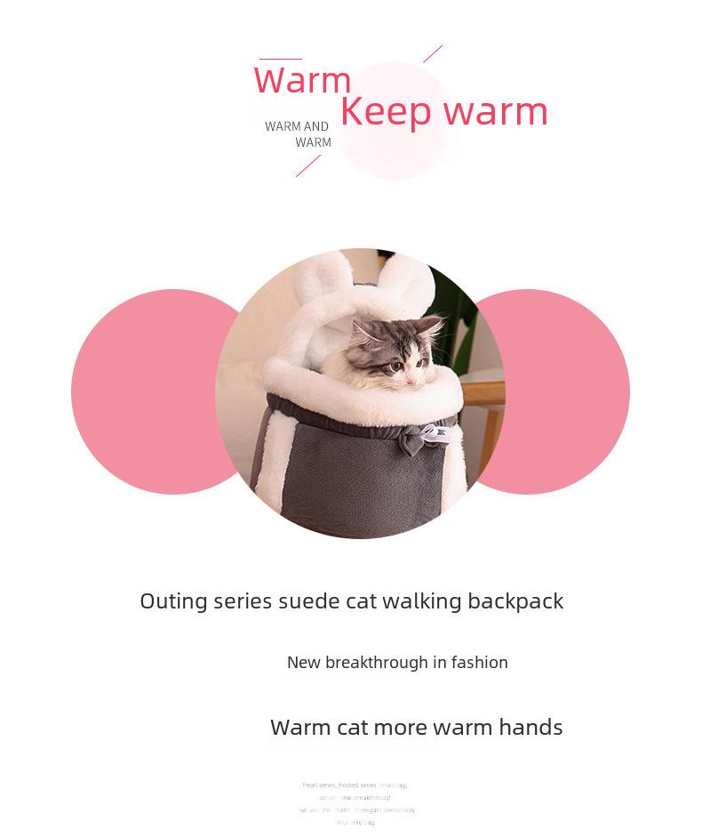 Cute Japanese & Korean Style Cat Backpack and Indoor Bed