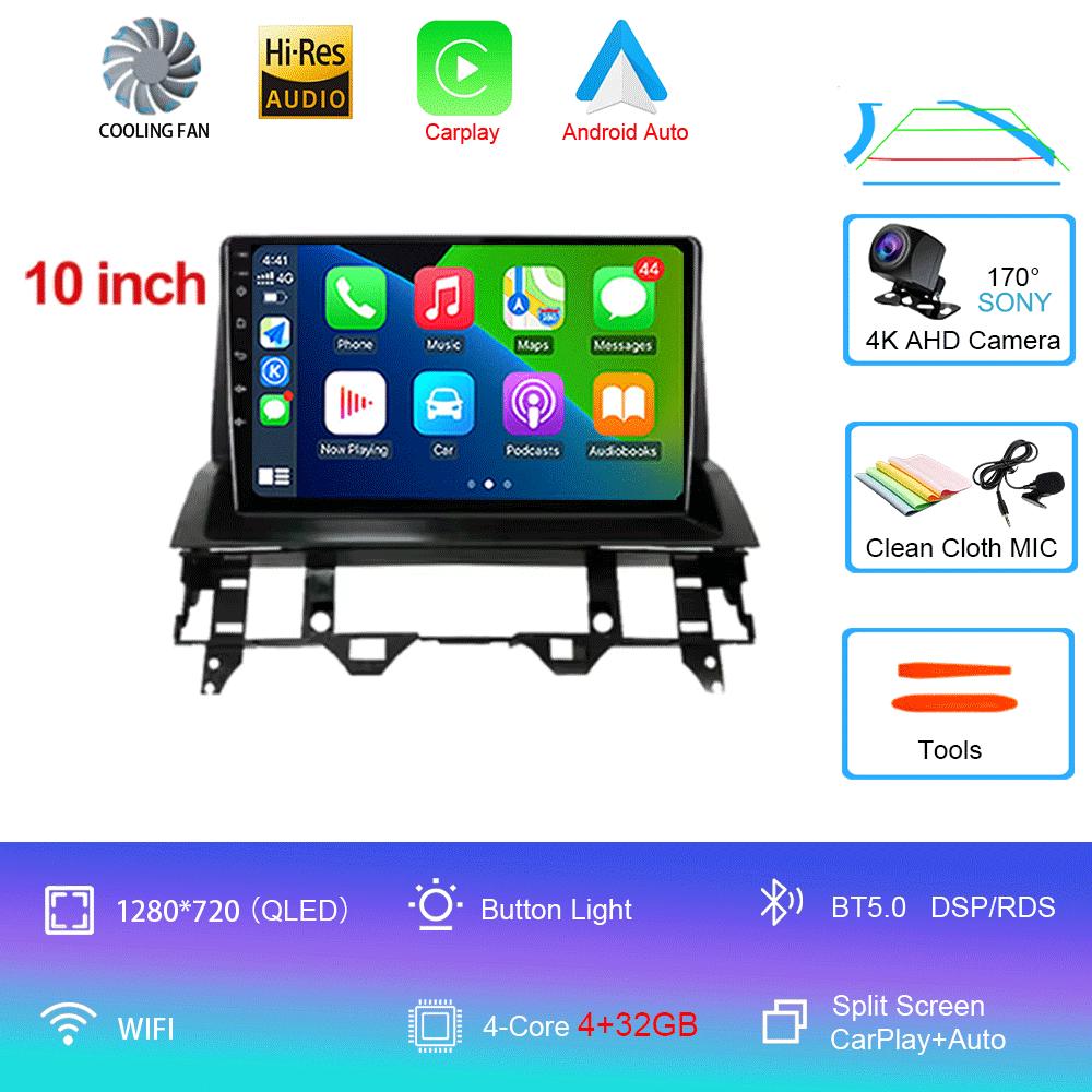 10 Inch For Mazda 6 2007 2003 2004 2005 2006 2002 - 2015 Multimedia Car DVD Player Navigation GPS Radio Wifi BT 4G LTE 128G Andr