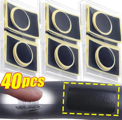 6/40pcs Bike Tire Patches Repairing Tool Tyre Protection No-glue Adhesive Quick Drying Fast Tyre Tube Glueless Patch Bicycle