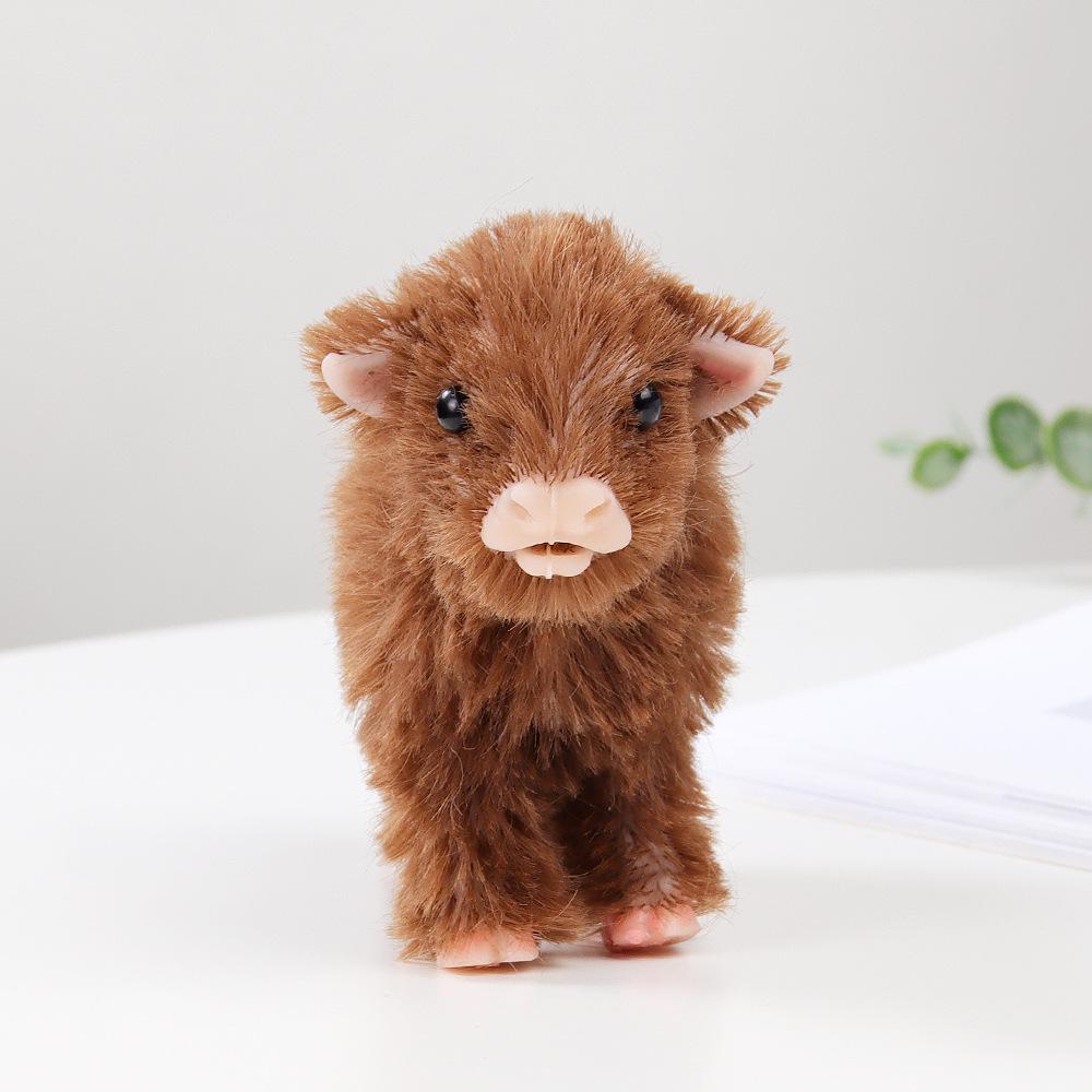 

Handmade Silicone Brown Calf Animal Model Toy
