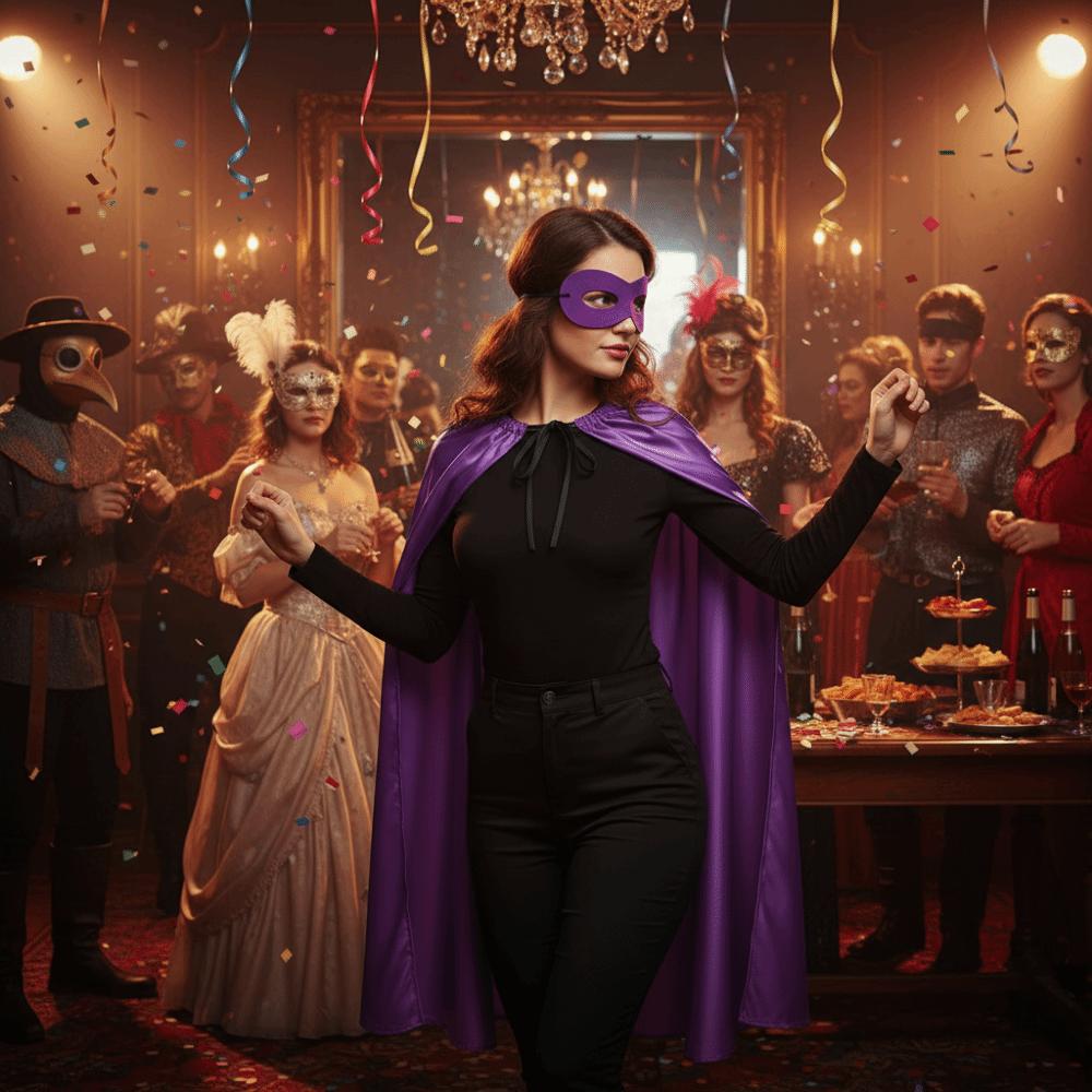 2Pcs/Set Cosplay Costume Halloween Superhero Cloak Halloween Cloak Costume Set  Stage Performance