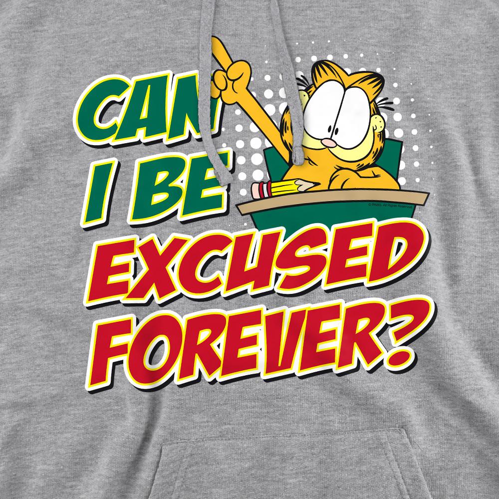 Garfield Mens Excused Forever Hoodie