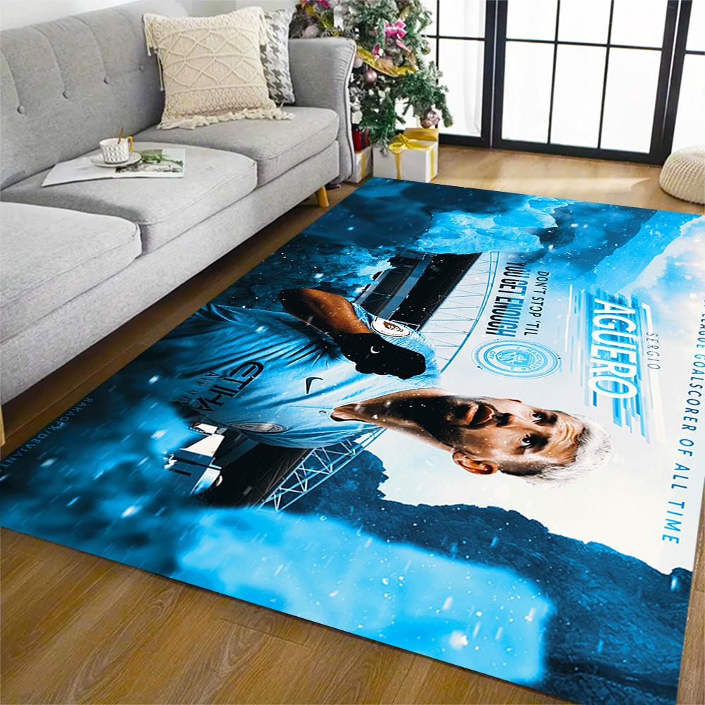 Dynamic Soccer Action Floor Mat Perfect for Bedrooms Kitchen Dining Room Dormitory Anti-slip Rug Office home decor Perfect Gift for Friends & Family