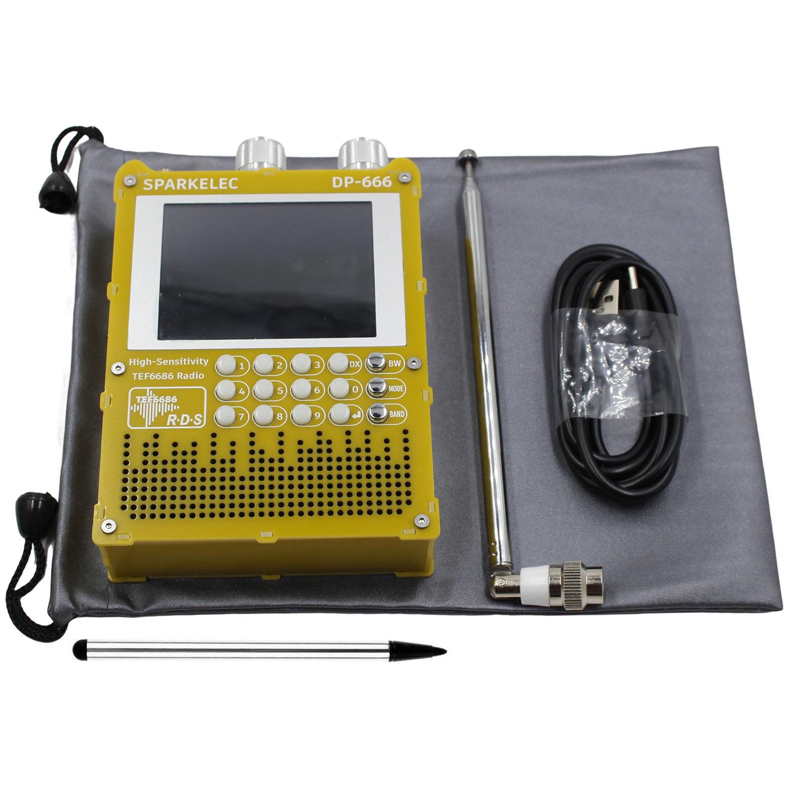 

TEF6686 Full Band DP666 Shortwave Radio ESP32 FM/LW/MW/SW High Sensitivity Radio with 2.8 inch IPS Touch Screen
