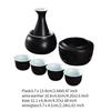 -Sake-Set, Tassen mit Wärmer, Traditionelle Wärmeschale, 4 Tassen Sake-Getränk, Porzellan Keramik Geschenk für Restaurants, Zuhause