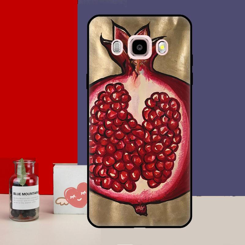 Food Fruit Red Pomegranate Case For Samsung Galaxy J3 J5 J7 2016 A3 A5 2017 A6 A7 A8 A9 J8 J4 J6 Plus 2018 Back Cover