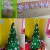 Mini Non-Woven Snowflake Christmas Decor with Silk Flower - No Back Adhesive
