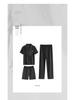 Men's Korean Style Summer Cotton Pajama Set - Short Sleeve & Pants, 3-Piece Casual Homewear.
