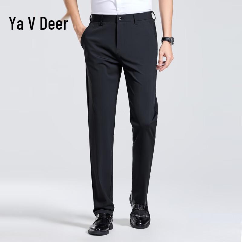 Men s Ice Silk Business Casual Straight-Leg Pants 165/74A