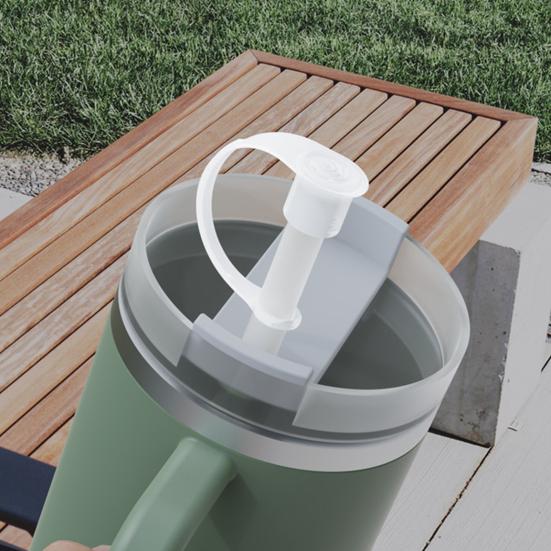 4Pcs Silicone Straw Cover Set for 20oz 30oz 40oz Tumblers Easy To Clean Cute Durable Straw Topper Hats