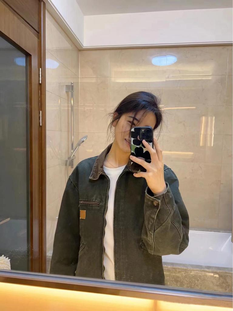 Carhartt J97 Unisex Distressed Workwear Zippered Jacket