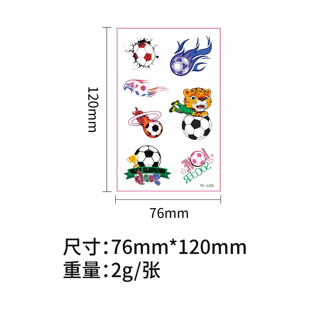 2026 World Cup Tattoo Stickers New Football Event Sports Games Cheering Fans Party European Cup Gathering Stickers
