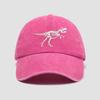 Curved Brim Dinosaur Skeleton Printed Hat Adjustable Dad Hat Baseball Cap  for Men Women
