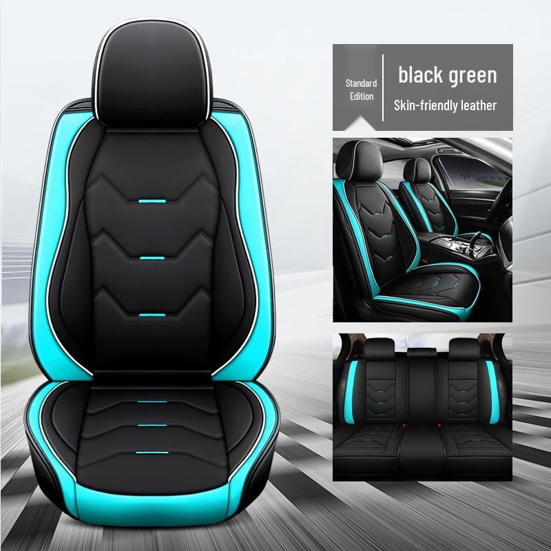 2022 Cartoon Mouse Leather Car Seat Covers - Universal, Four Seasons Full Wrap Set