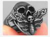 Men's Vintage Punk Skull Ring Gothic Fashion Jewelry Trendy Travel Accessory for Men