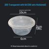 Disposable Round Plastic Takeaway Bowls with Lids
