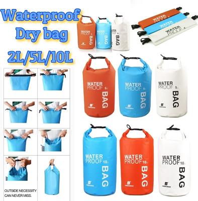 10-2lL Drifting PVC Mesh Bags Lightweight Waterproof Phone Pouch Floating Boating Kayaking Camping Bags for Outdoor Swimming