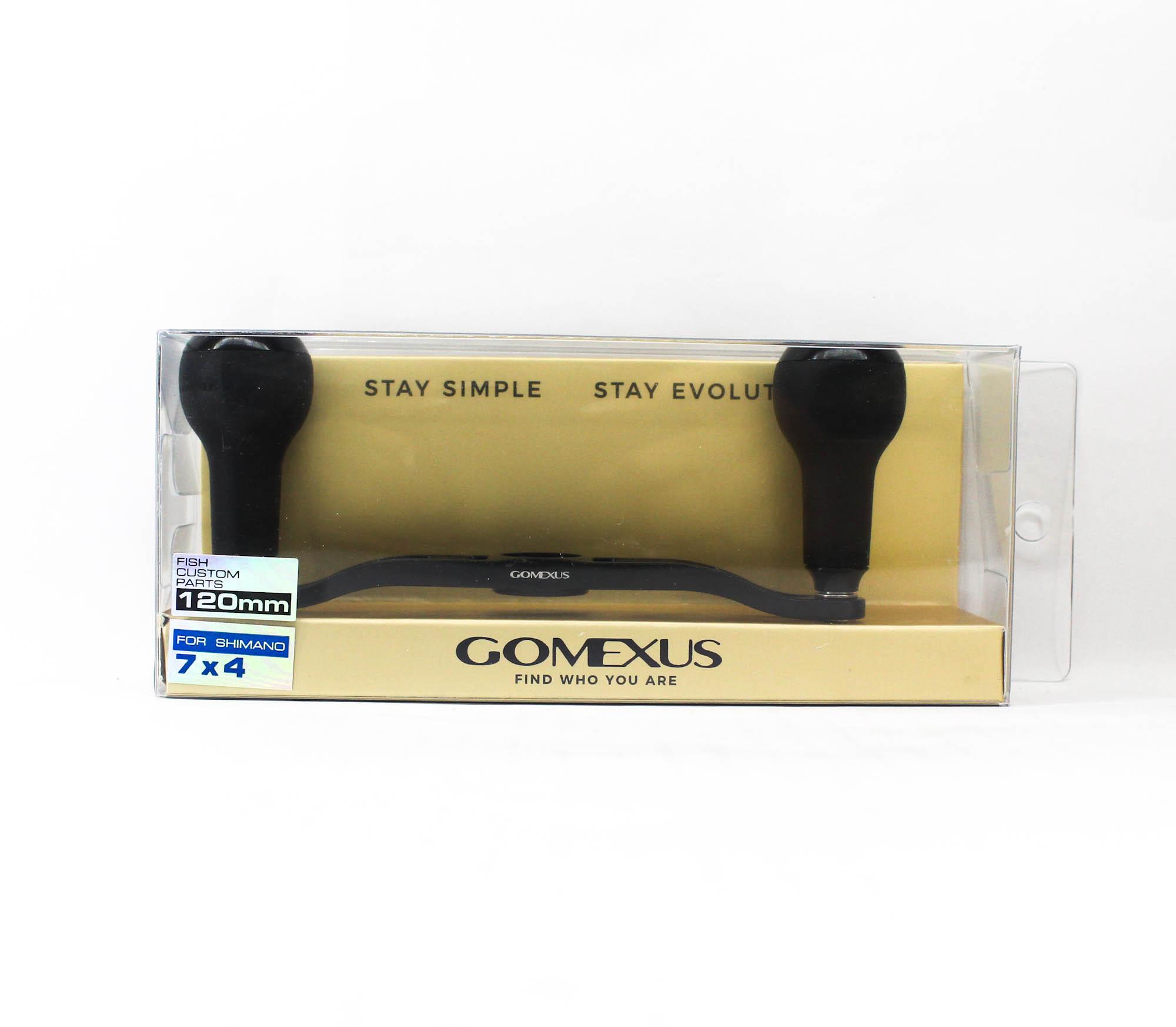 Gomexus BS120H27BKBK1 Ручка Двойная Алюм. ТПЭ Черная 120мм Shimano (1588 г.)