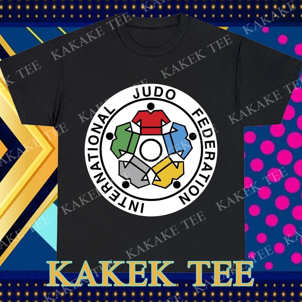 New International Judo Federation IJF Logo T-Shirt Funny Size S to 5XL L