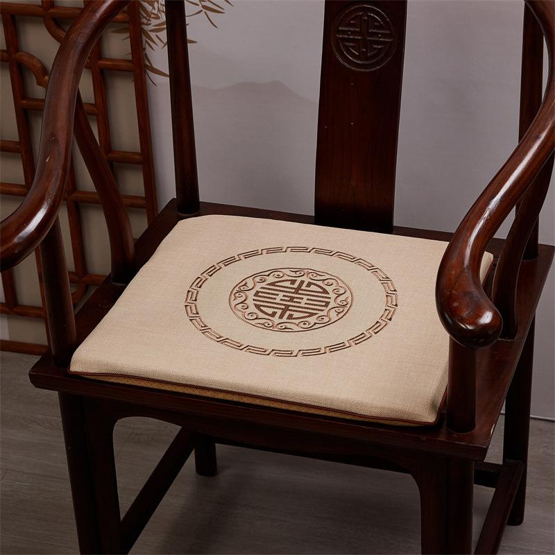 Chinese Style Cushion Mahogany Furniture Sofa Seat Cushion Taishi Circle Chair Tea Chair Non-slip Back Cushion