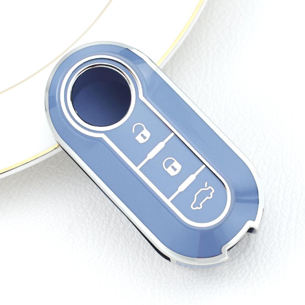 

ТПУ чехол для ключа автомобиля брелок для Fiat 500 Panda Punto Bravo Doblo Peugeot Boxer Citroen реле Fiat Ducato Lancia Musa