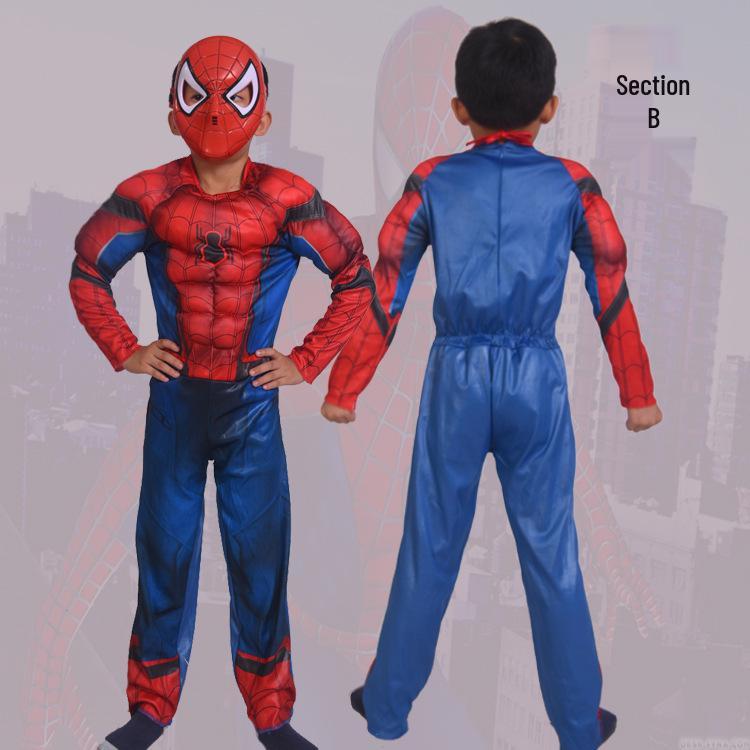 Children's Halloween Cosplay Costumes: Thor, Spider-Man, Venom, King Kong, Hulk.
