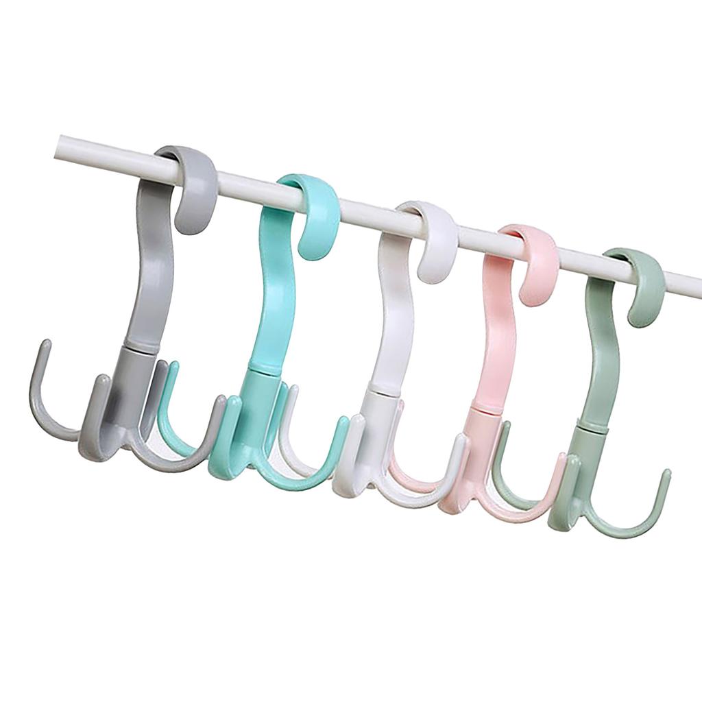 8 Stück 4 Krallen Kleiderbügel 360 Grad Drehbarer Kleiderbügelhaken Verdickt Starke Tragfähigkeit