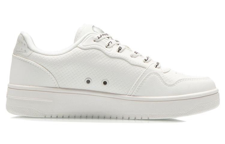 Li Ning Slip Resistant Abrasion Resistant Low top Skateboard Shoes Women's Mist White AGCR342-4