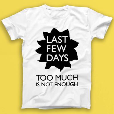 Letzte paar Tage Zu viel ist nicht genug Punkrock Musik Geschenk T-Shirt 1818