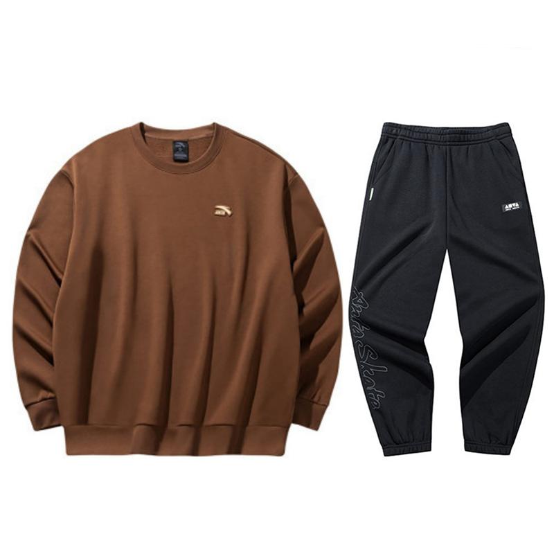 

Anta Long Sleeve Pullover Knitted Warm Casual Sports Suit Unisex suit 972448711-4+172448301N-2 XXXL