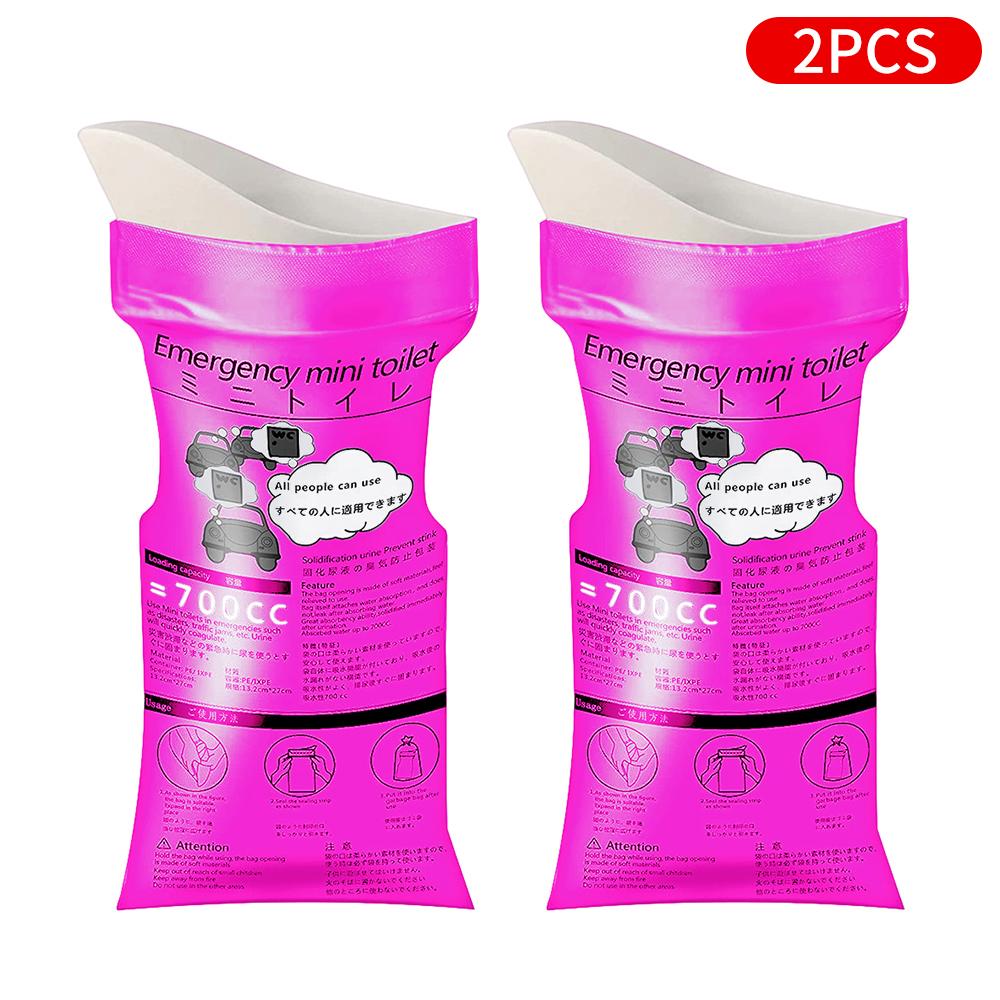 6/1PCS 700ml car urinal portable urine collector man outdoor portable urine bag female urinal Camping Emergency Easy urinal