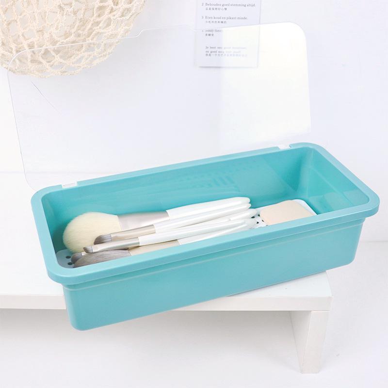 

Пылезащитный бокс для хранения кистей для макияжа и спонжей для красоты большой вместимости