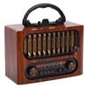 Retro Bluetooth Speaker Radio Rechargeable Vintage AM FM SW Radio with Telescopic Antenna for Home Car