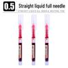 Deli S856 Quick-Dry 0.5 Black Rollerball Pen for Students - Full Needle Tube, Water-Based Ink