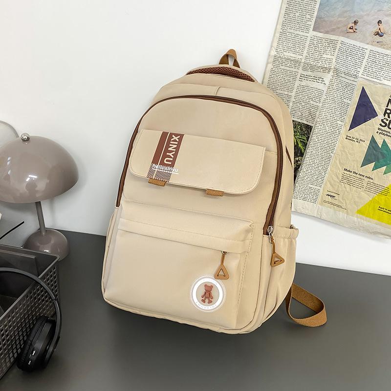 Schoolbag Japanese fresh and simple backpack unisex student schoolbag leisure commuting versatile going out travel backpack