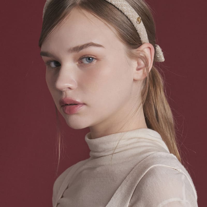 

БЕЛАЯ ПУСТЫНЯ Твидовая повязка на голову Марино (2 цвета) BEIGE_Free